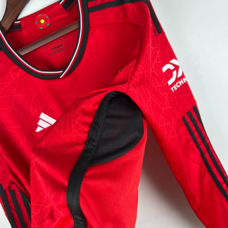 Camiseta Clásica Manchester United FC Manga Larga 2023-24