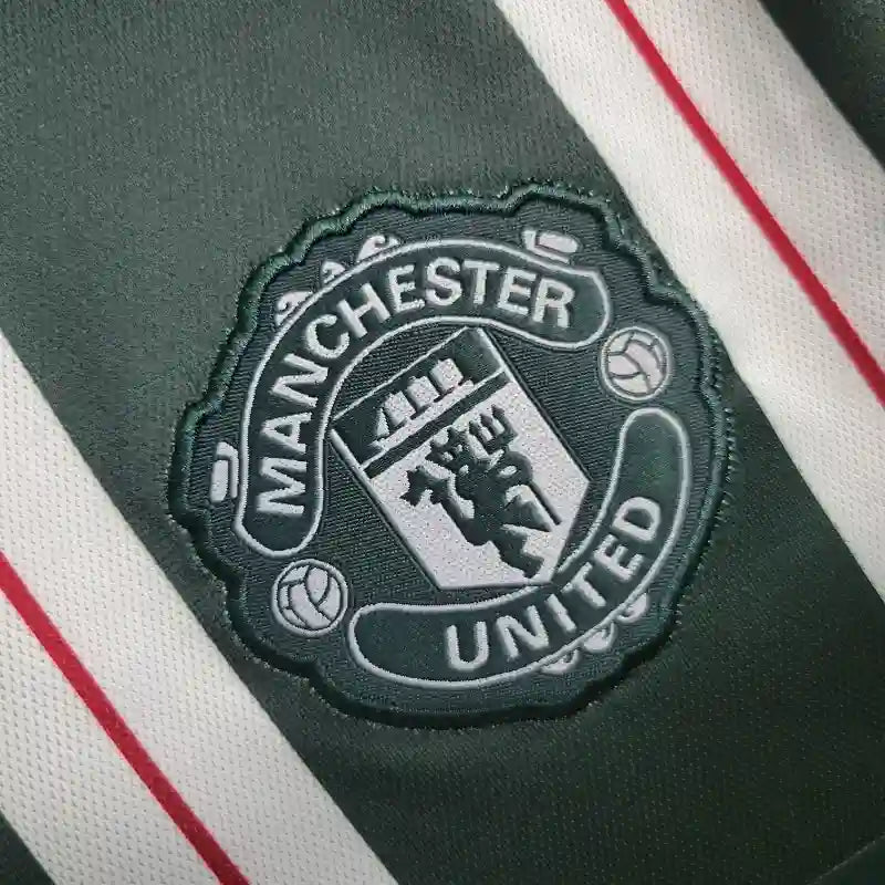 Camiseta Clásica Manchester United FC Visitante Manga Larga 2023-24