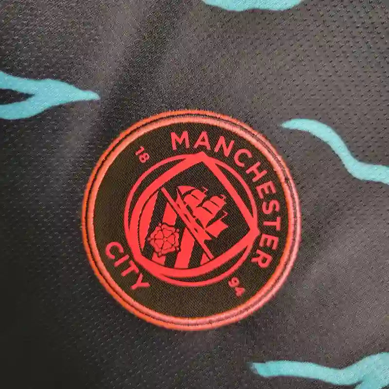 Camiseta Clásica Manchester City FC Visitante (3ª) Manga Larga 2023-24