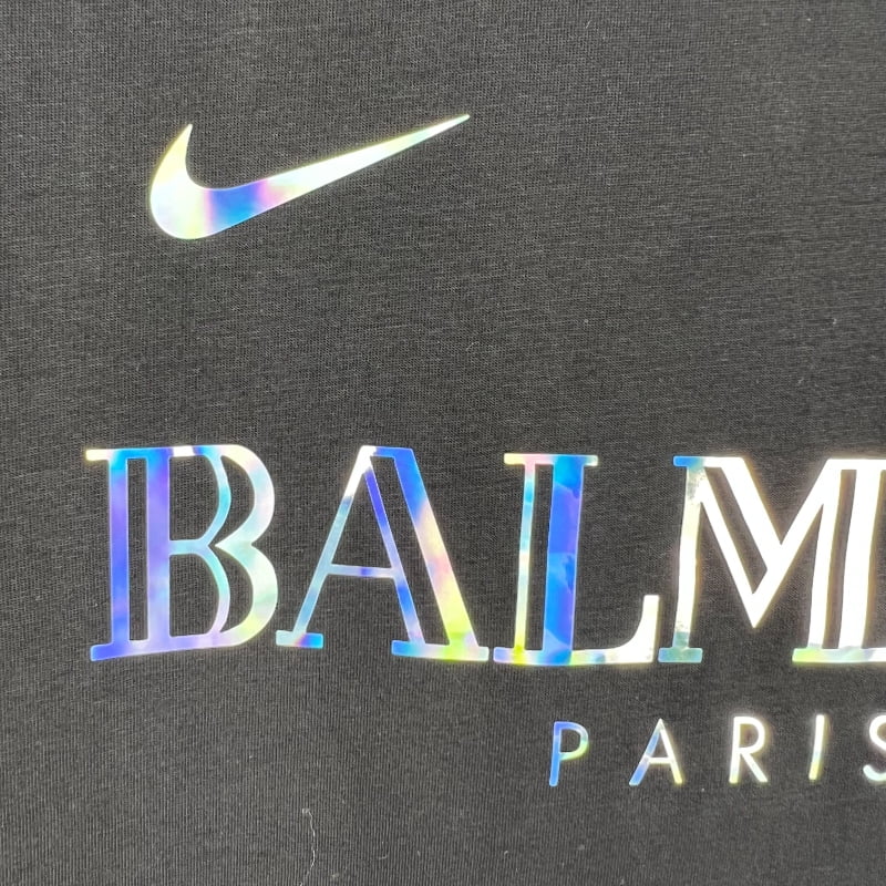 Camiseta Clásica PSG FC Entrenamiento Balmain Negra 2023-24