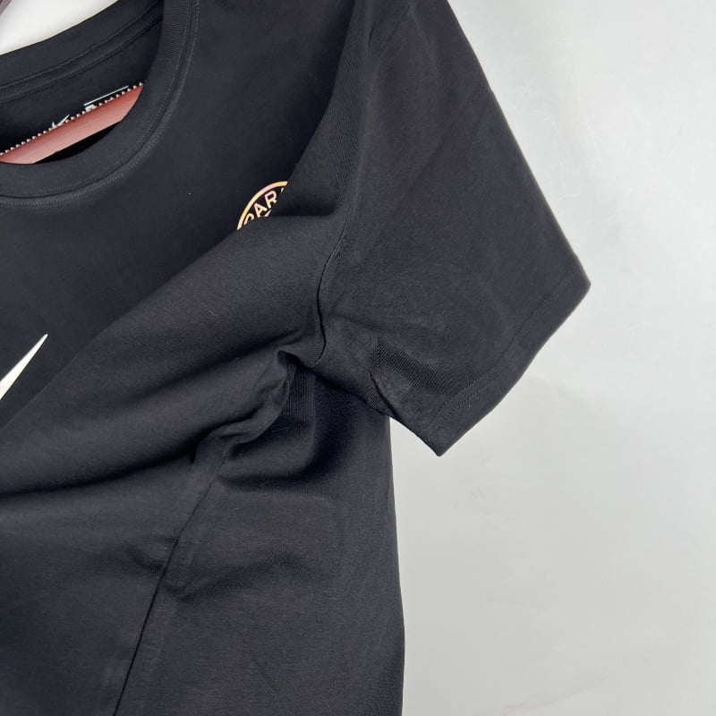Camiseta Clásica PSG FC Entrenamiento Balmain Negra 2023-24