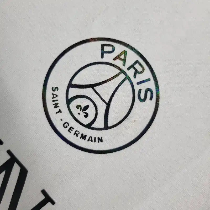 Camiseta Clásica PSG FC Entrenamiento Balmain Blanca 2023-24