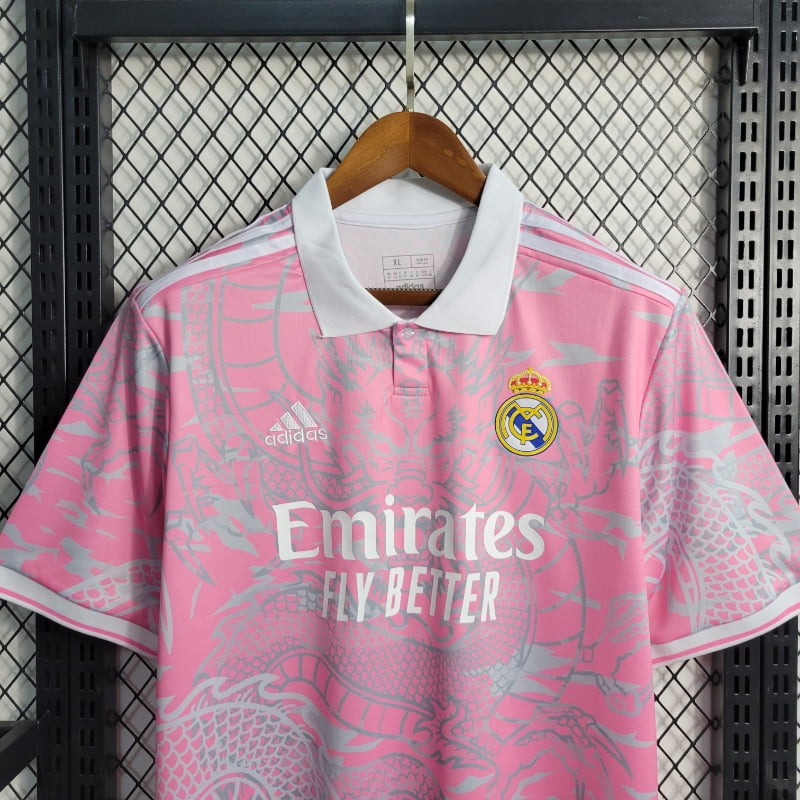 Camiseta Clásica Real Madrid Dragón Rosa 2023-24