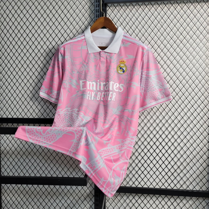 Camiseta Clásica Real Madrid Dragón Rosa 2023-24