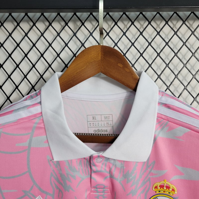 Camiseta Clásica Real Madrid Dragón Rosa 2023-24