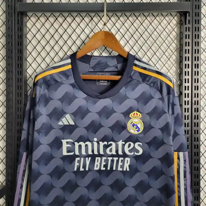 Camiseta Clásica Real Madrid Visitante Manga Larga 2023-24