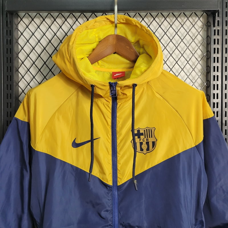 Chubasquero Barcelona Royal Blue Yellow 2023-24