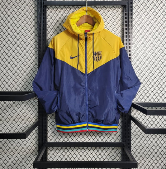 Chubasquero Barcelona Royal Blue Yellow 2023-24