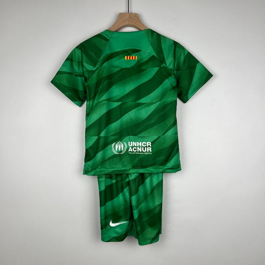 Equipación Infantil Clásica FC Barcelona Portero 2023-24