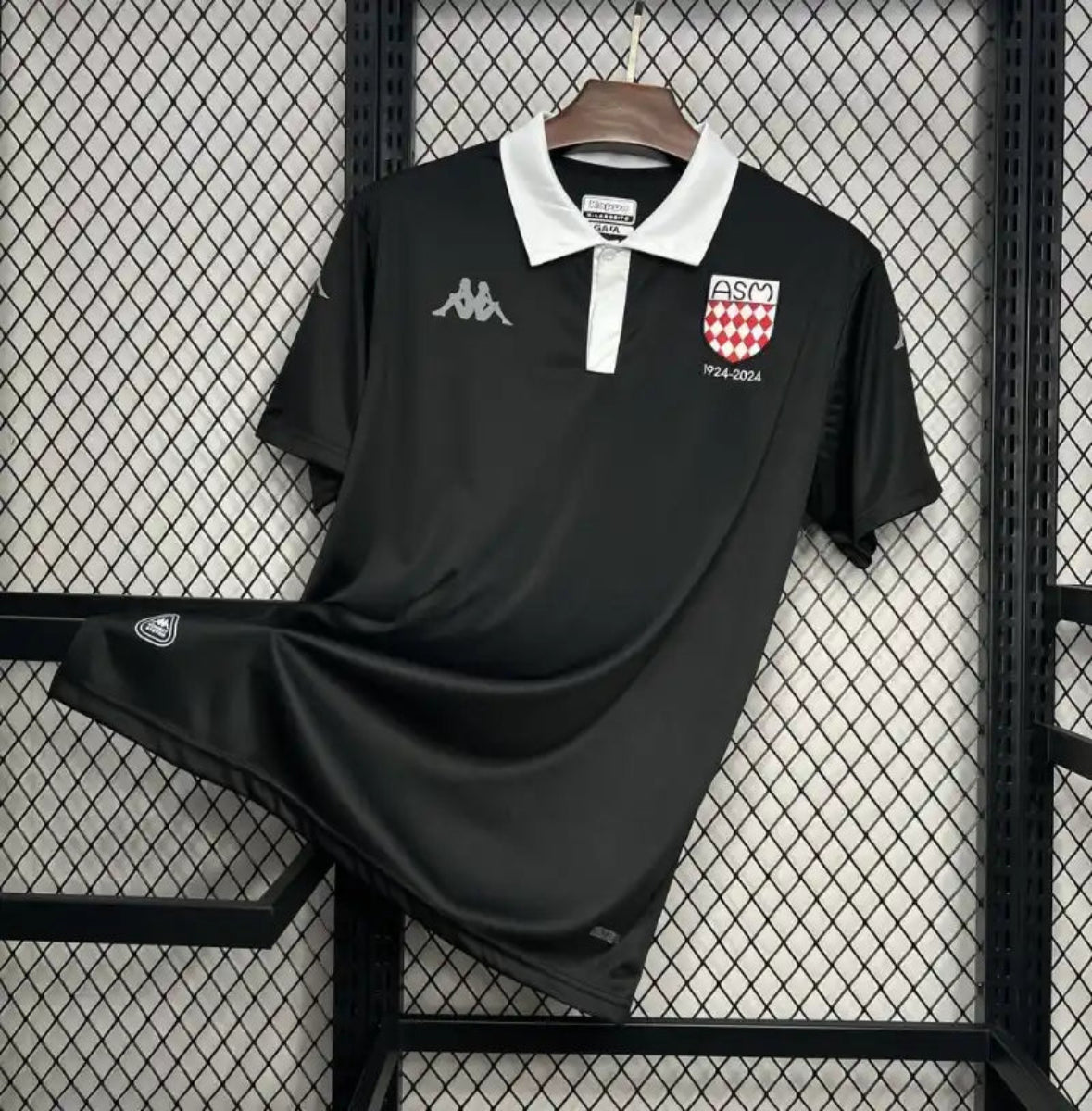 Camiseta AS Mónaco 125 Aniversario Negra 2024-25