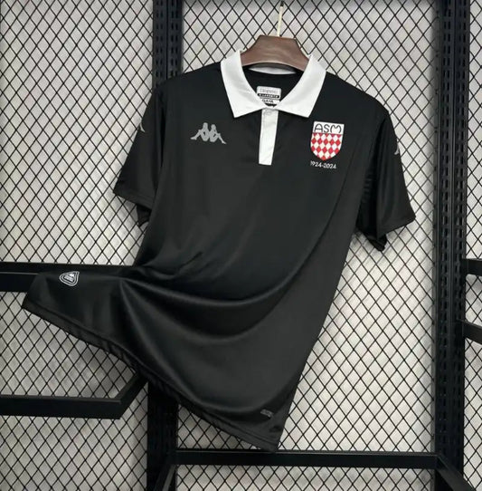 Camiseta AS Mónaco 125 Aniversario Negra 2024-25