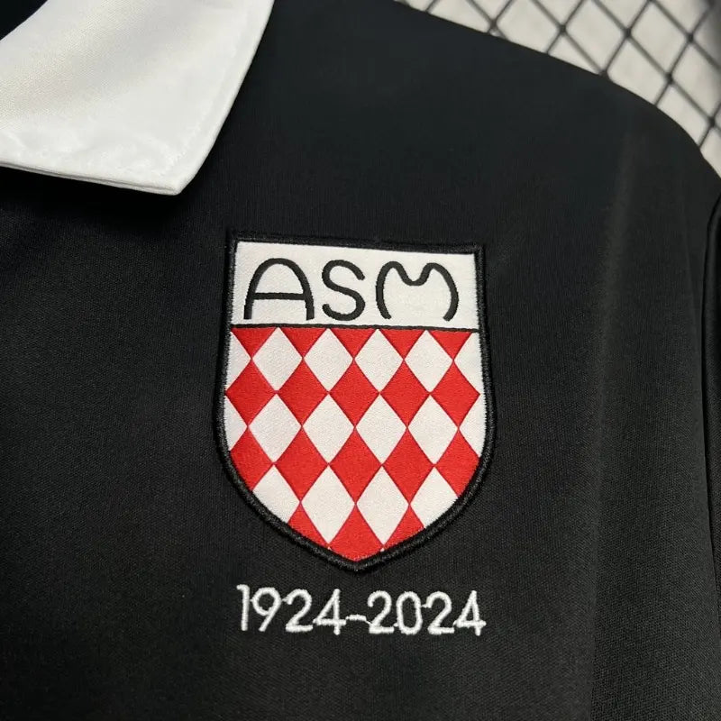 Camiseta AS Mónaco 125 Aniversario Negra 2024-25