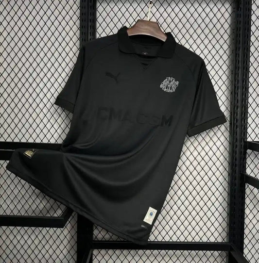 Camiseta Clásica Olympique de Marsella 125 Aniversario Negra 2024-25