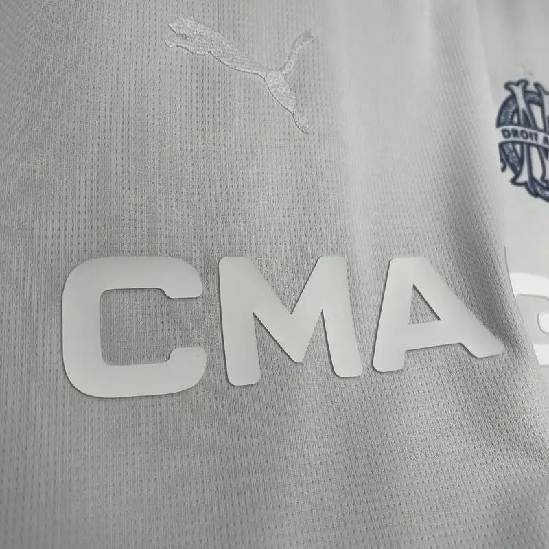 Camiseta Clásica Olympique de Marsella 125 Aniversario Blanca 2024-25