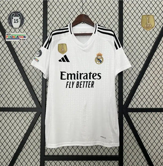 Camiseta Clásica Real Madrid Parches 2024-25