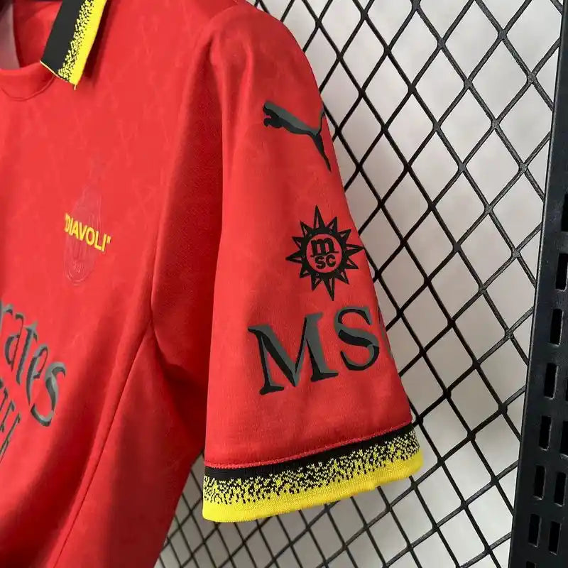 Camiseta AC Milán Edición Especial Rojo y Verde 2025-26
