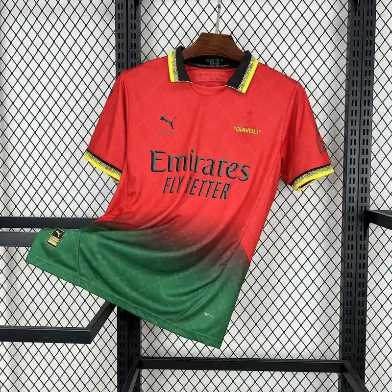 Camiseta AC Milán Edición Especial Rojo y Verde 2025-26