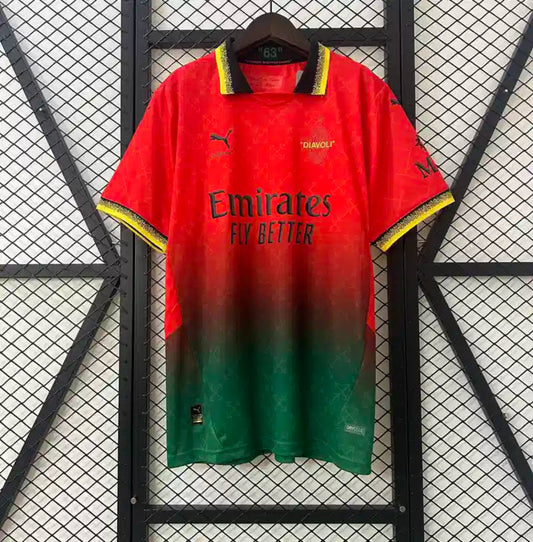 Camiseta AC Milán Edición Especial Rojo y Verde 2025-26