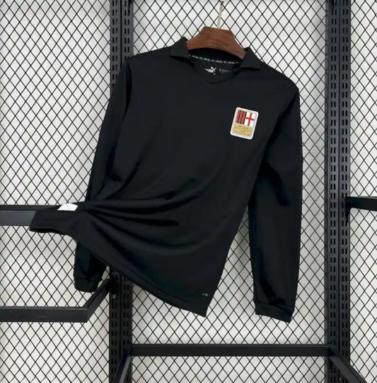 Camiseta Clásica AC Milán 125 Aniversario Portero Negra Manga Larga 2024-25