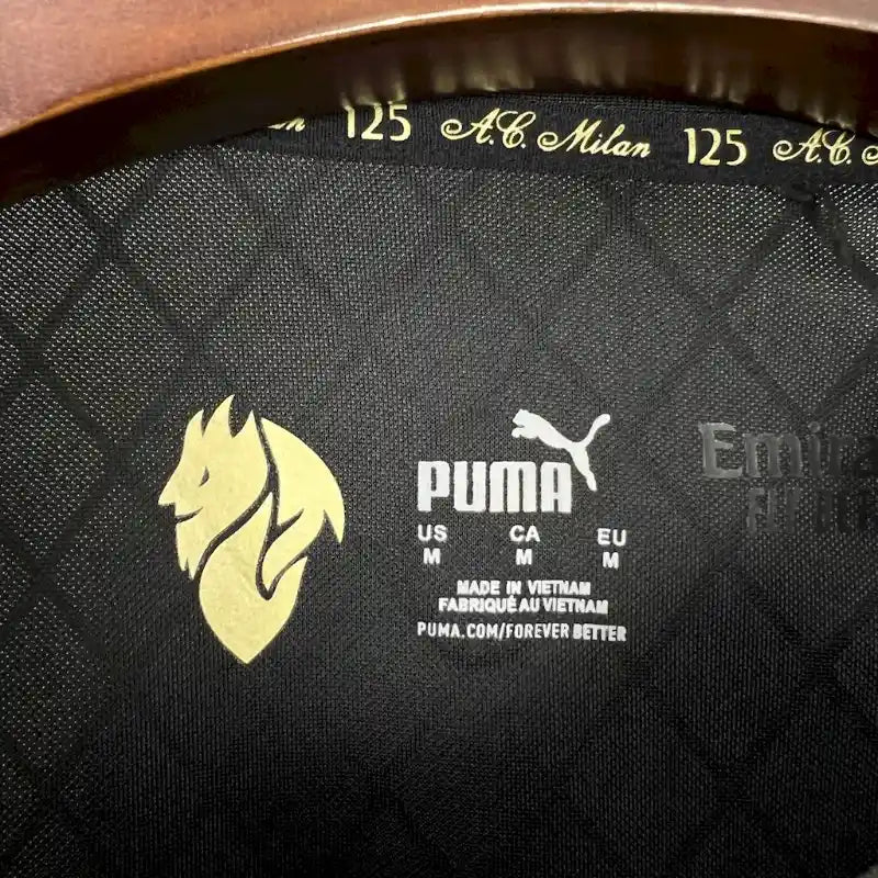 Camiseta Clásica AC Milán 125 Aniversario Portero Negra 2024-25