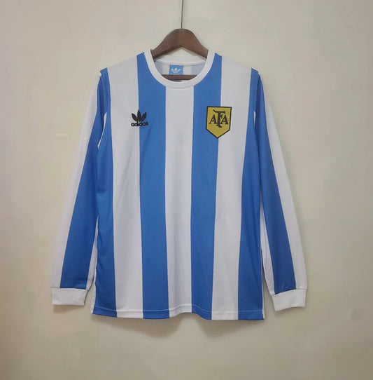 Camiseta Clásica Argentina 1978 Manga Larga