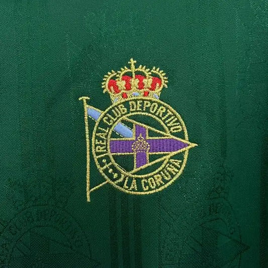 Camiseta Clásica Deportivo de La Coruña Visitante Manga Larga 1999-00