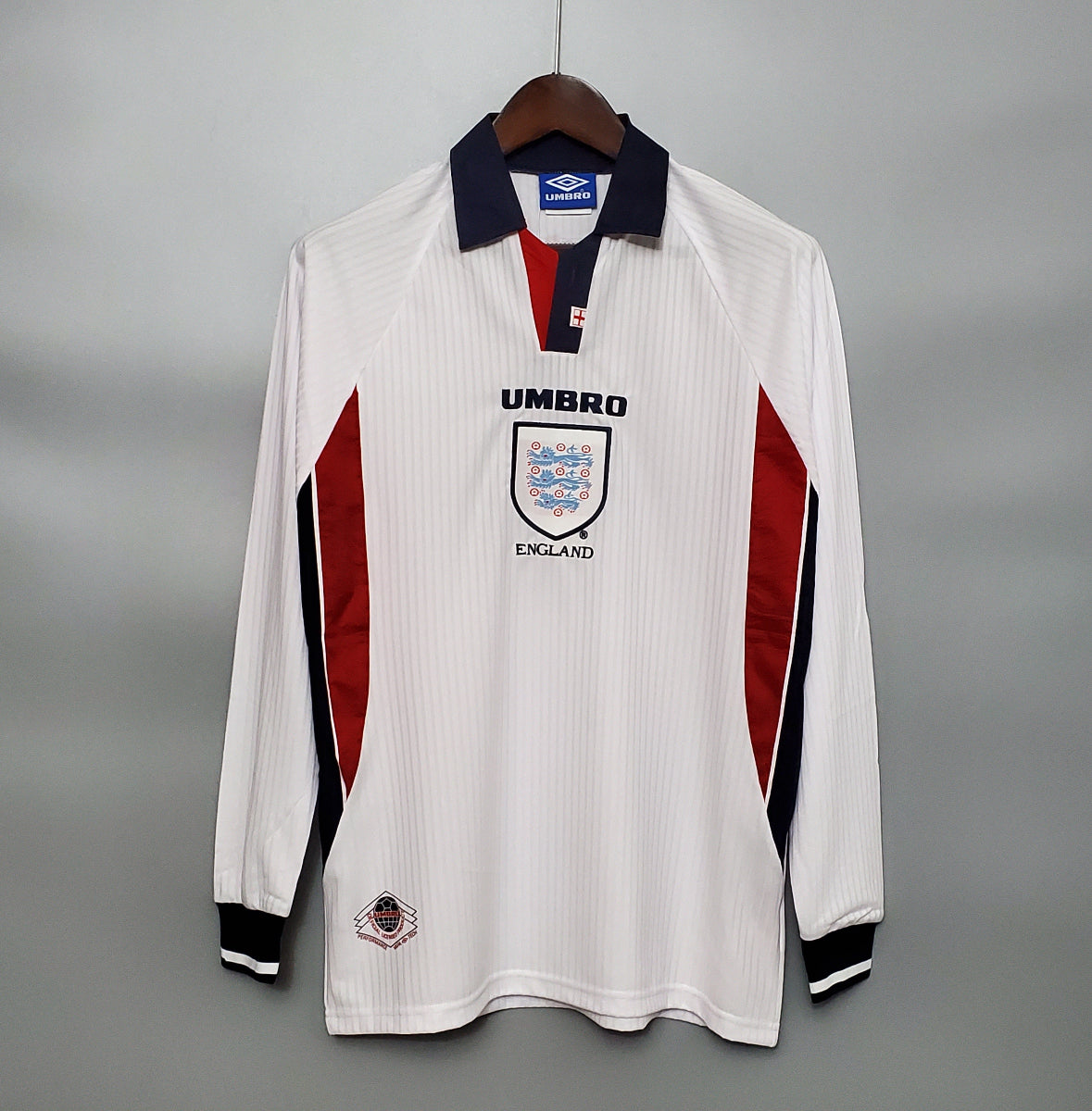 Camiseta Clásica Inglaterra Manga Larga 1998