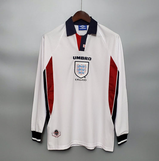 Camiseta Clásica Inglaterra Manga Larga 1998