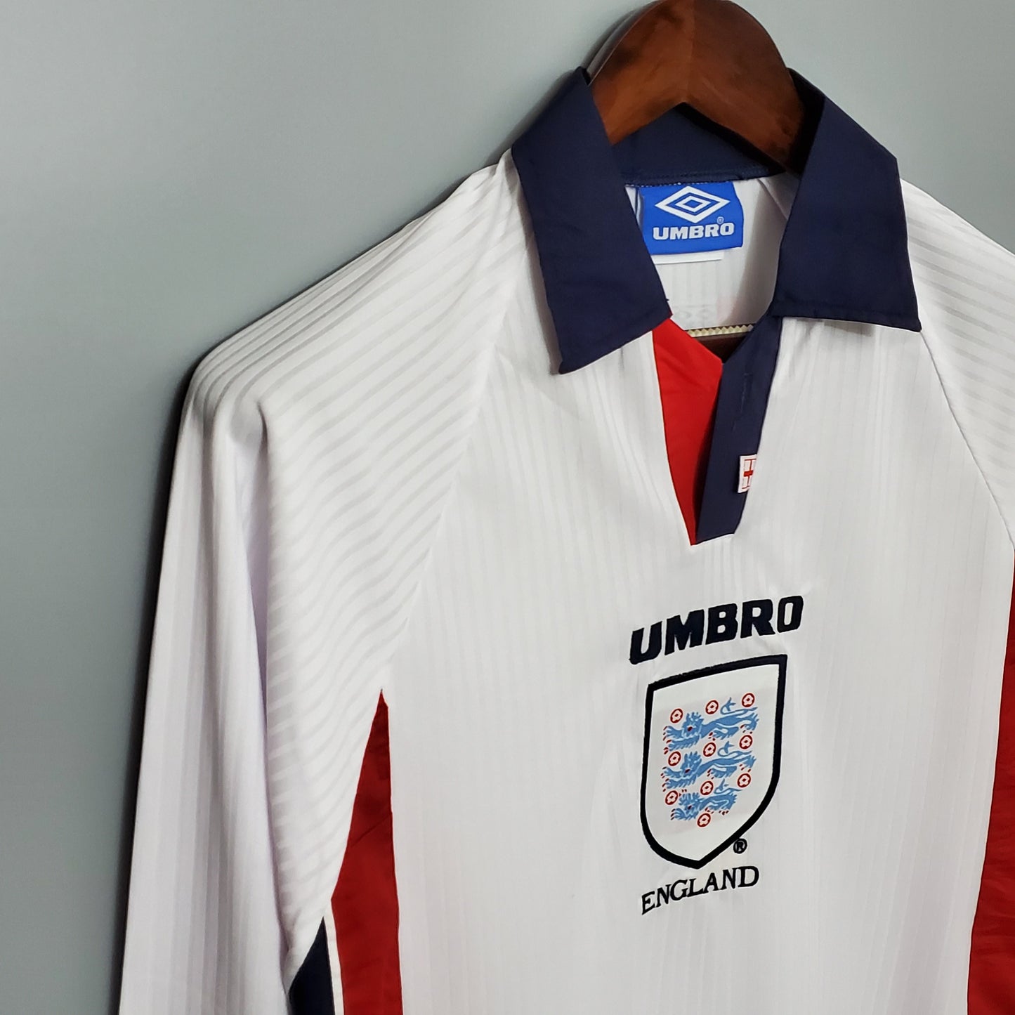 Camiseta Clásica Inglaterra Manga Larga 1998