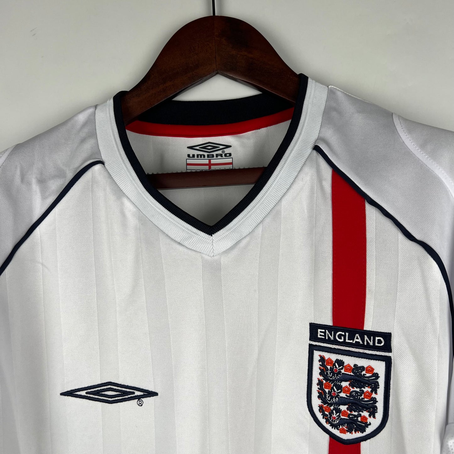 Camiseta Clásica Inglaterra Manga Larga 2002