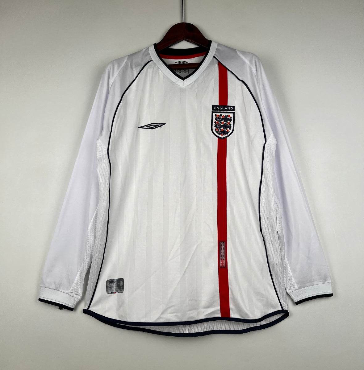 Camiseta Clásica Inglaterra Manga Larga 2002