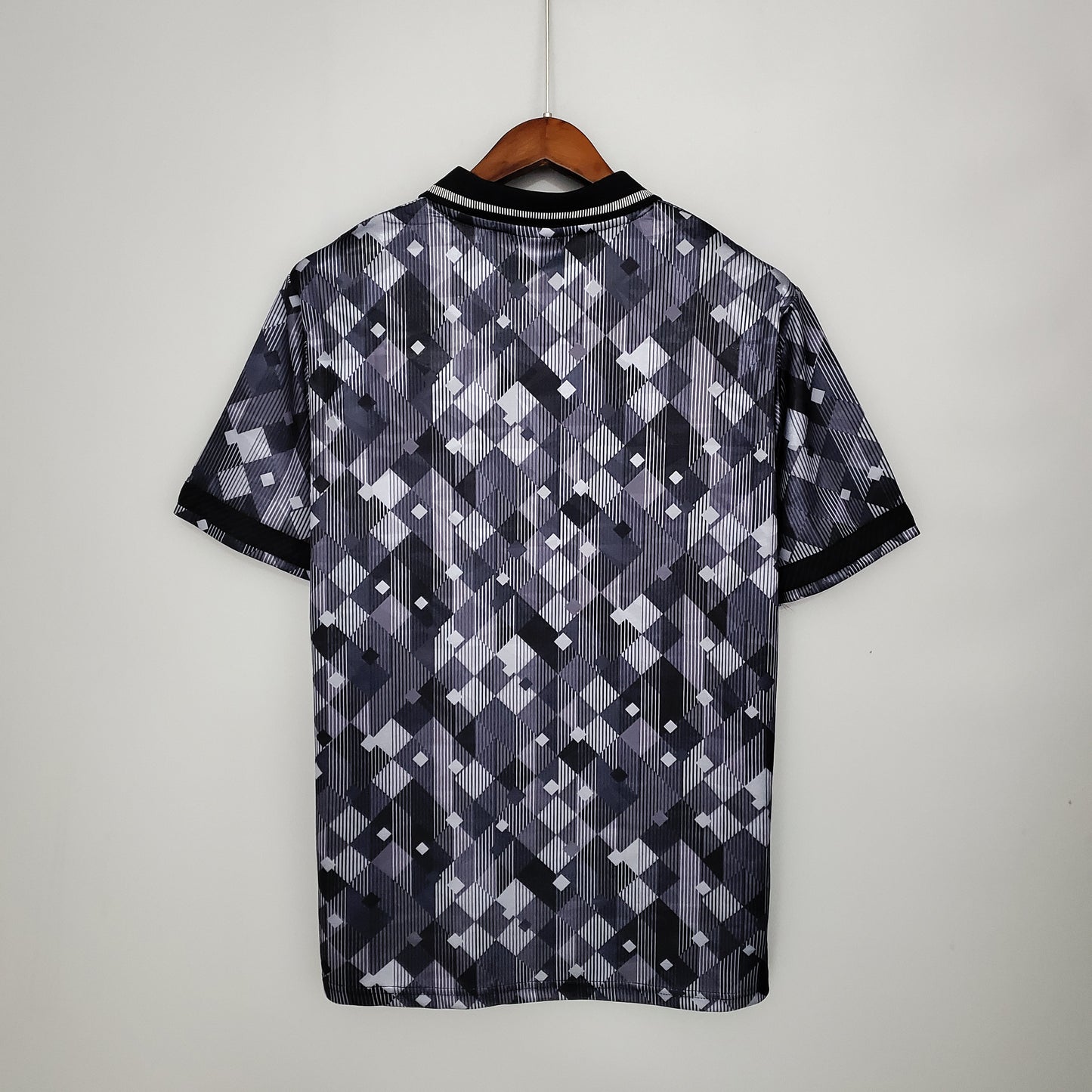 Camiseta Clásica Inglaterra Visitante Negra 1990