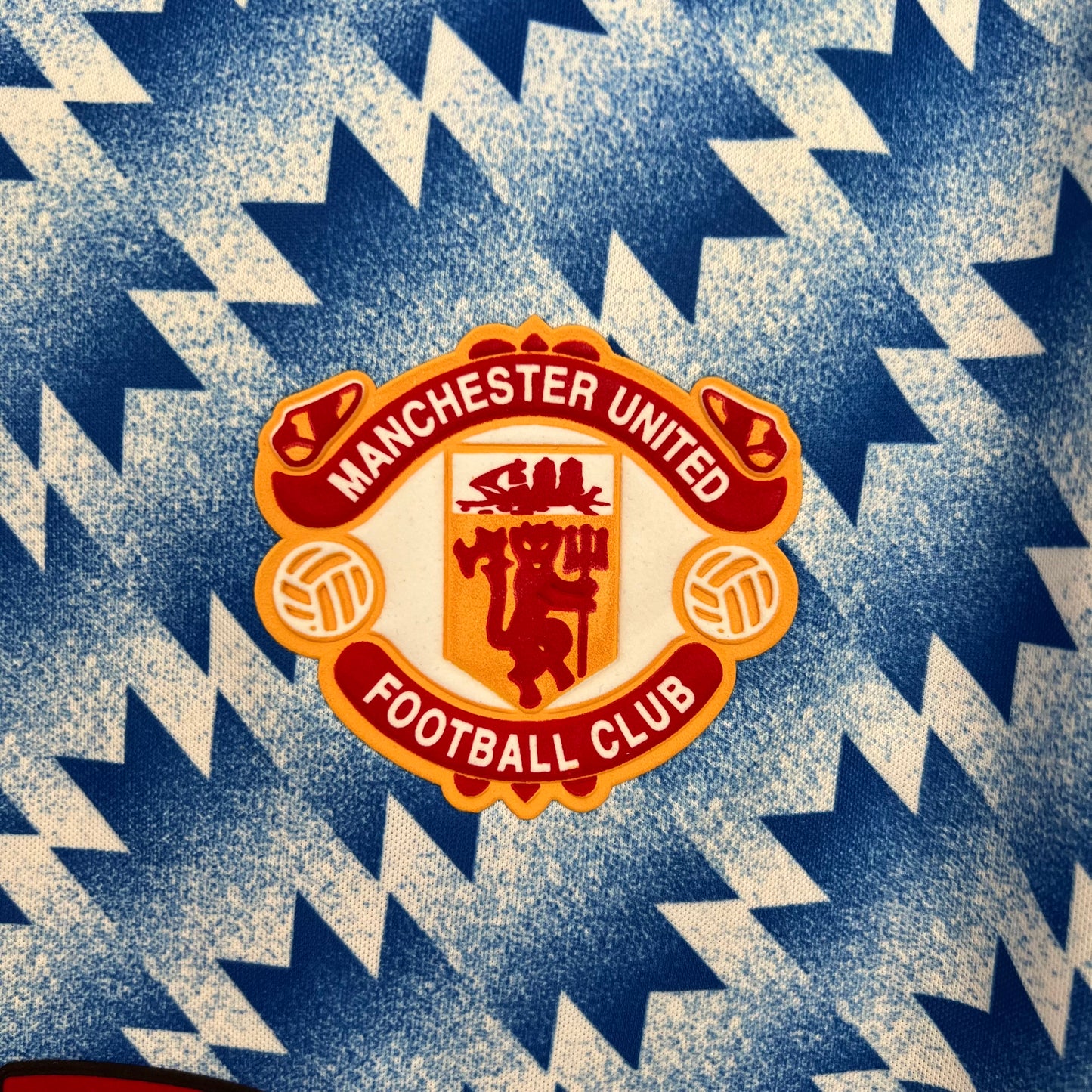 Camiseta Clásica Manchester United FC Visitante Manga Larga 1990-92