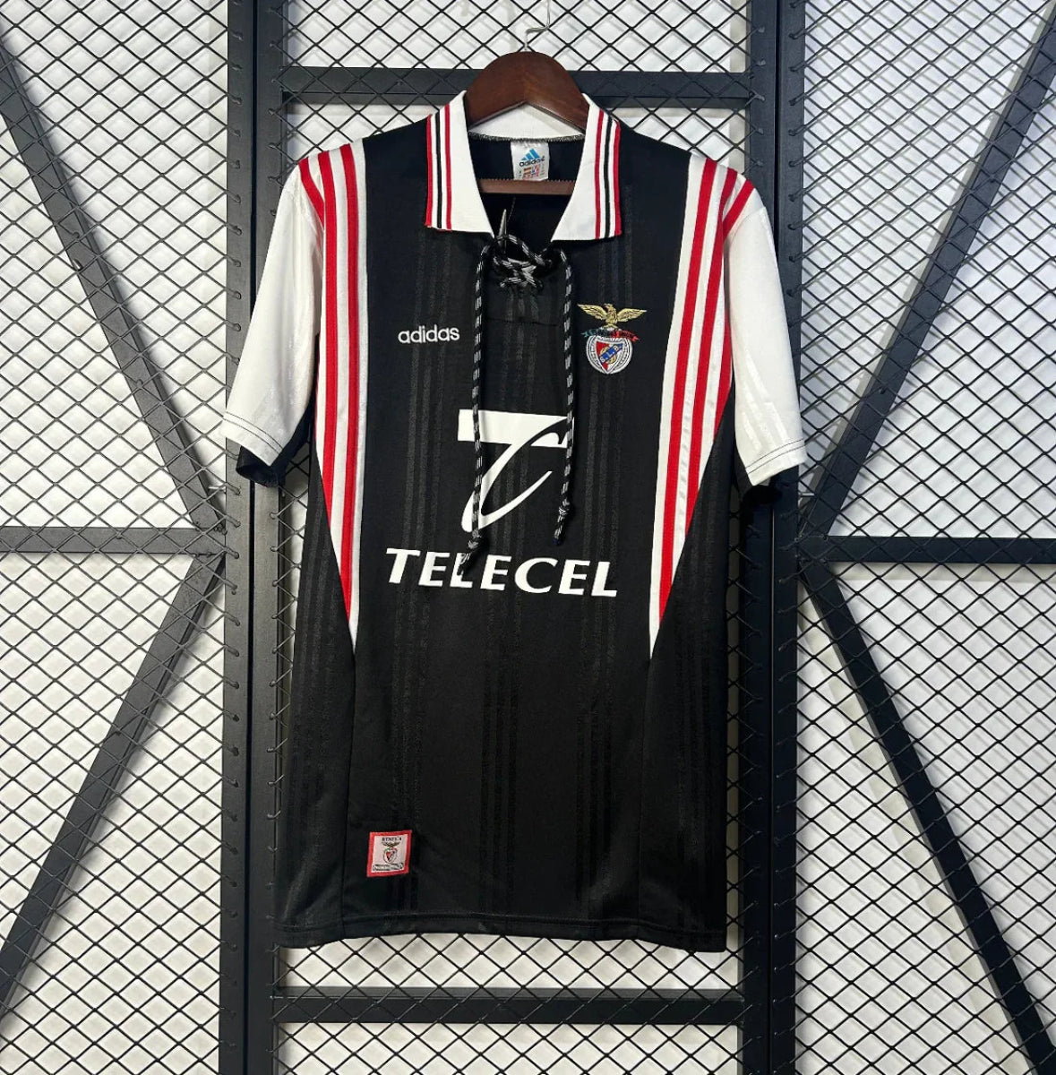 Camiseta Clásica Benfica Visitante Negra 1997-98