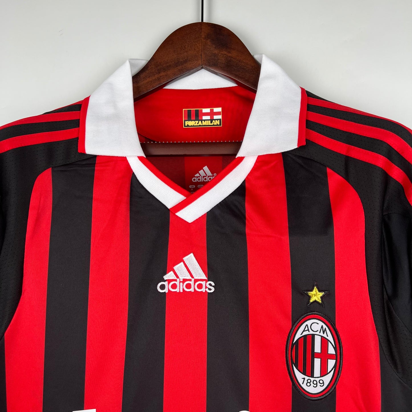 Camiseta Clásica AC Milán Manga Larga 2009-10