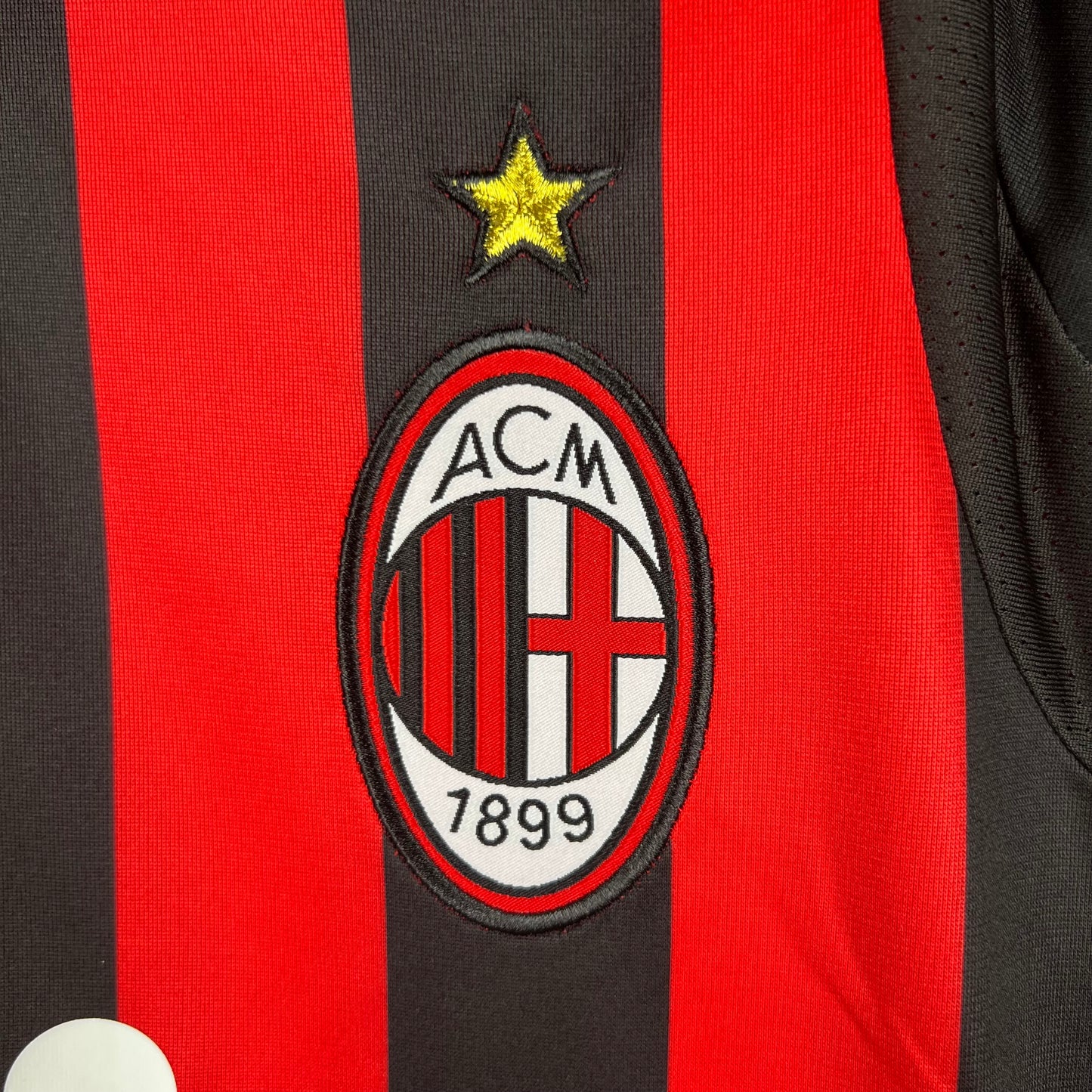 Camiseta Clásica AC Milán Manga Larga 2009-10