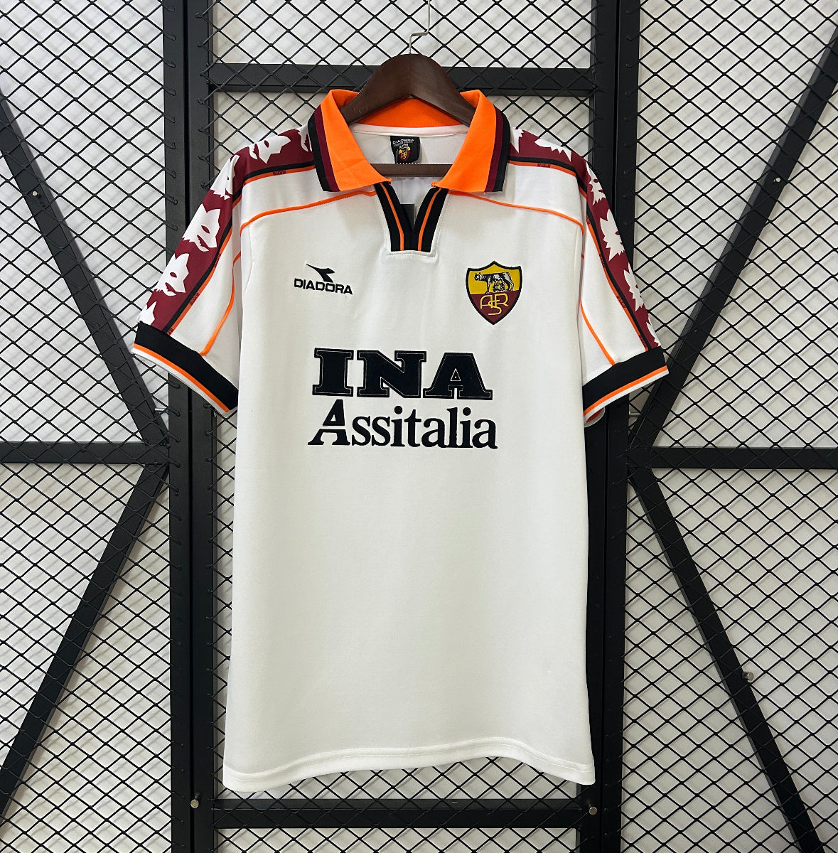 Camiseta Clásica AC Roma Visitante 1998-99