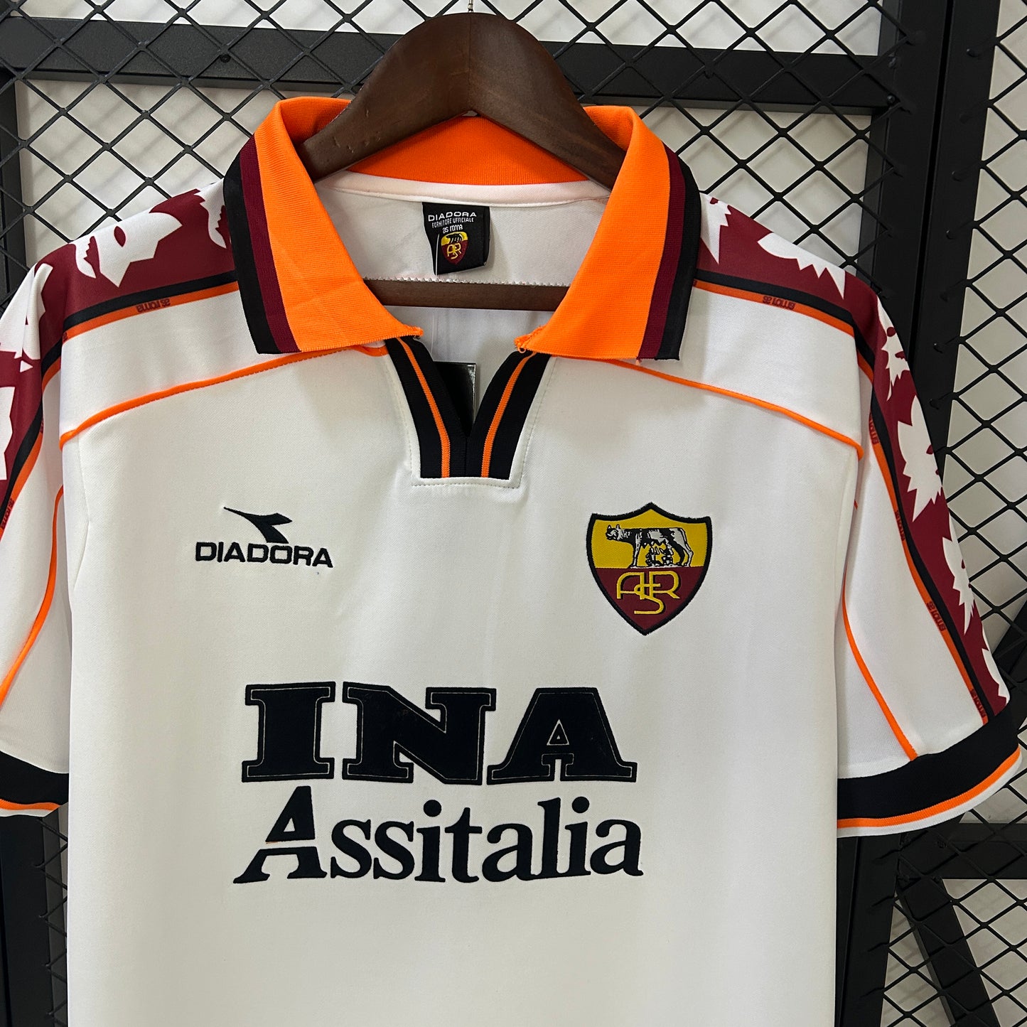 Camiseta Clásica AC Roma Visitante 1998-99