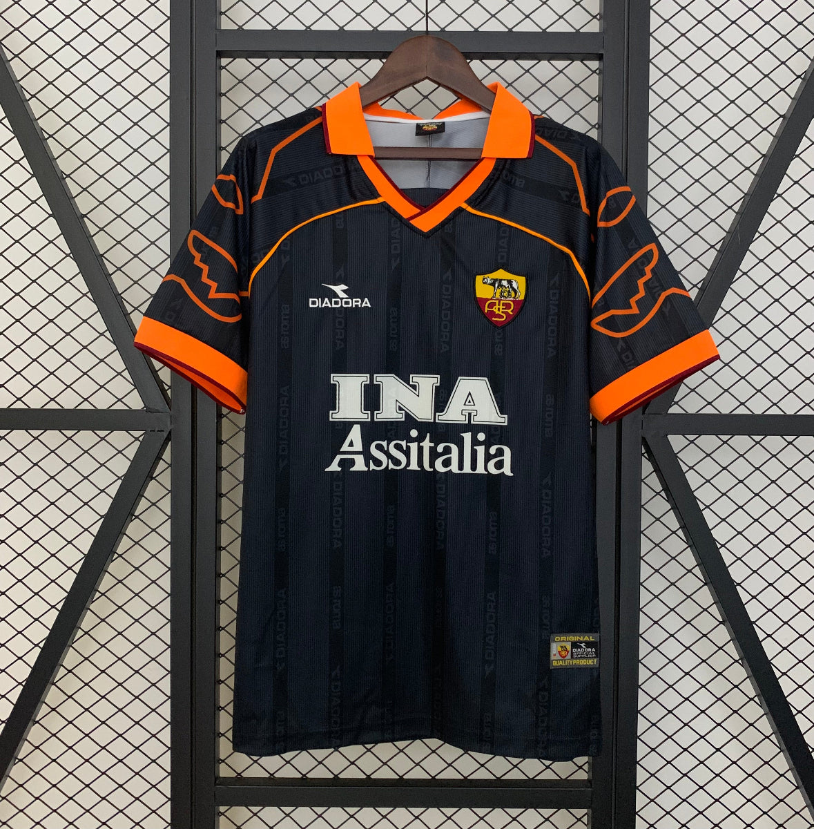 Camiseta Clásica AC Roma Visitante 1999-00