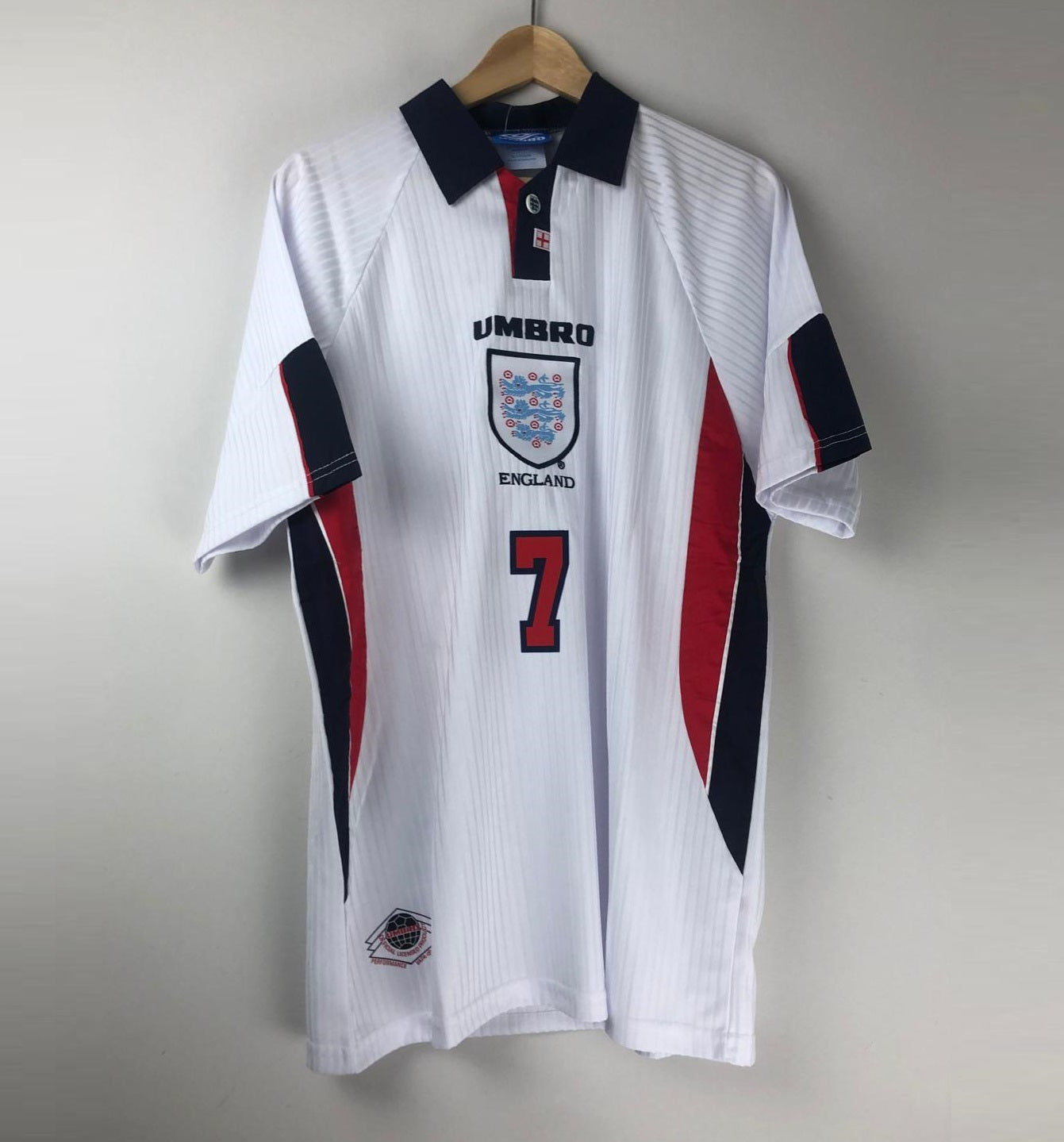 Camiseta Clásica Beckham Inglaterra 1998