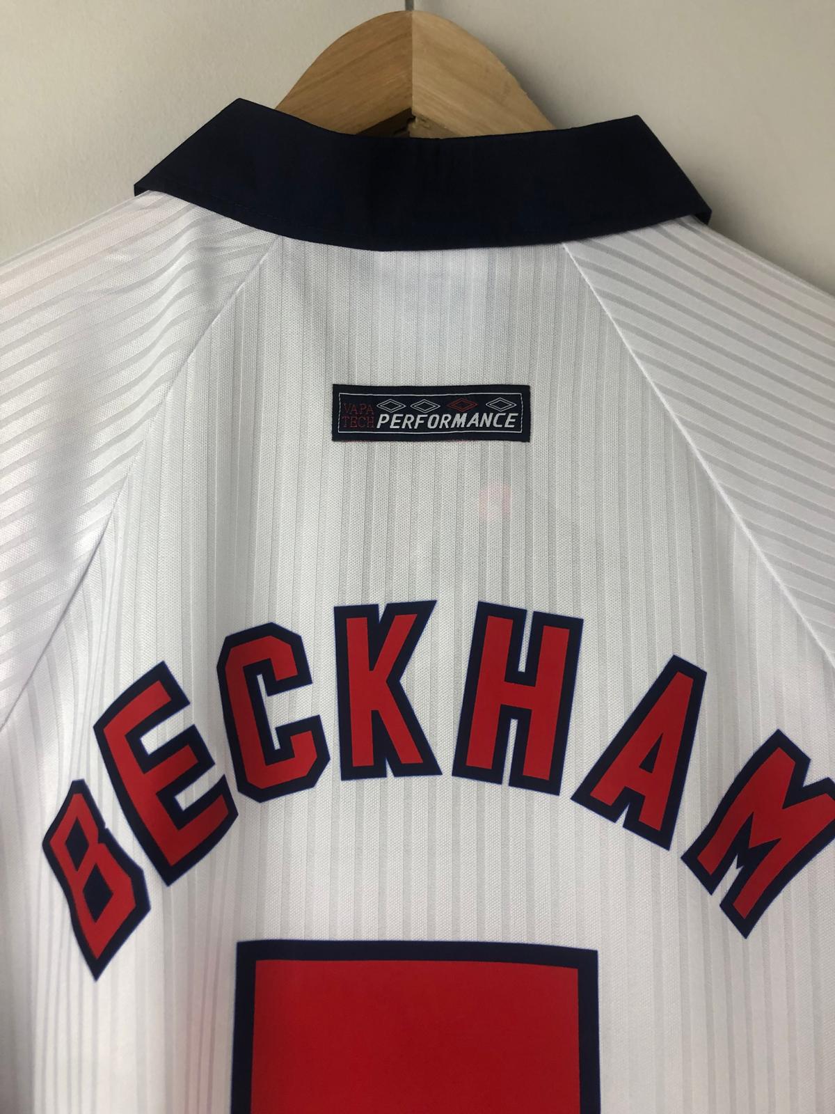 Camiseta Clásica Beckham Inglaterra 1998