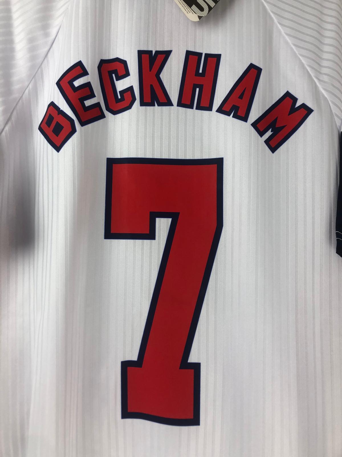 Camiseta Clásica Beckham Inglaterra 1998
