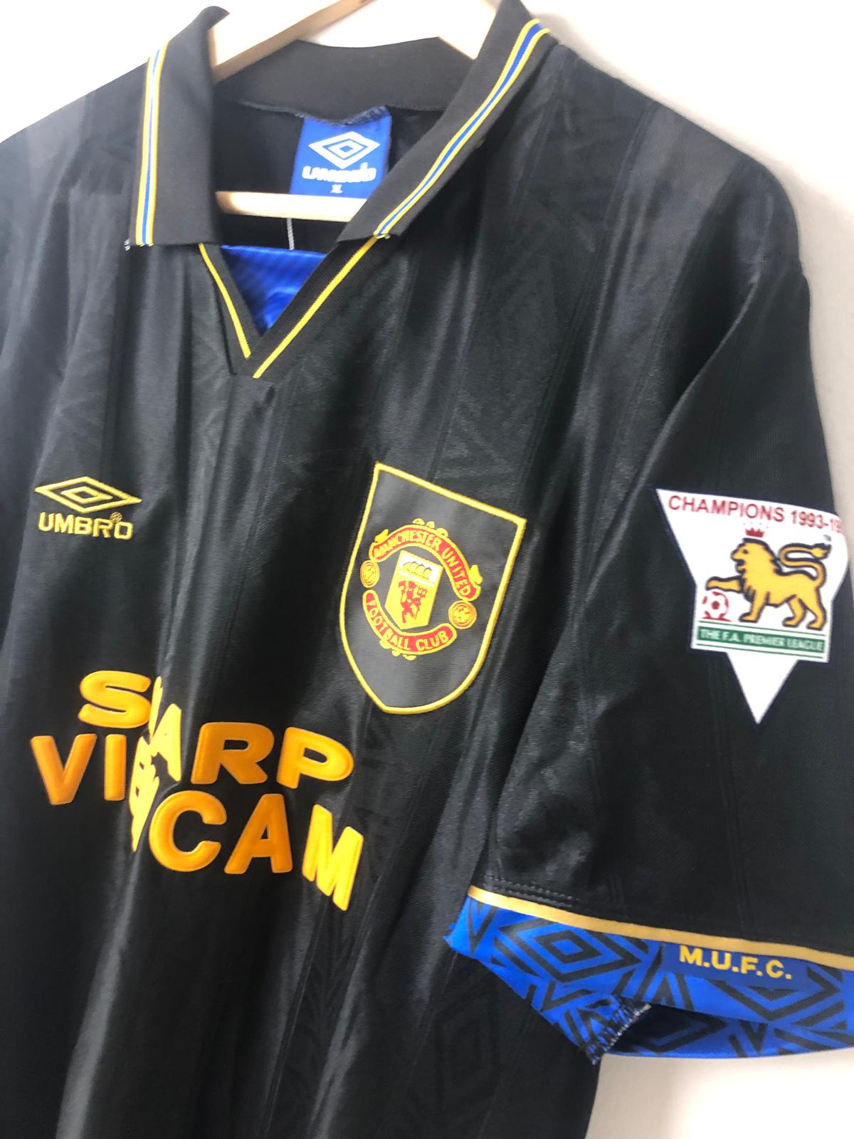 Camiseta Clásica Cantona Manchester United FC Visitante 1993-95