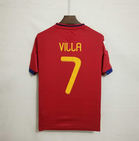 Spain 2010-11 David Villa Classic Shirt