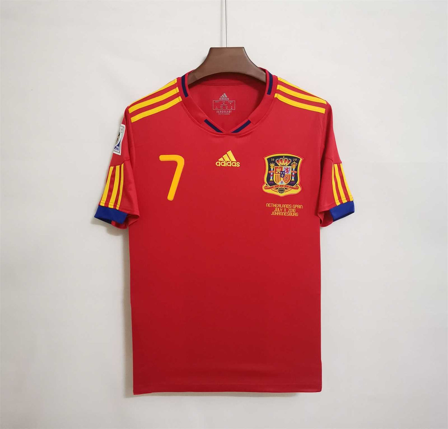 Spain 2010-11 David Villa Classic Shirt