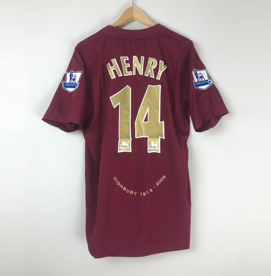 Camiseta Clásica Henry Arsenal FC Visitante 2005-06