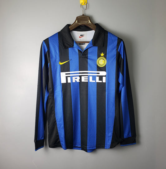 Camiseta Clásica Inter Milán Manga Larga 1998-99