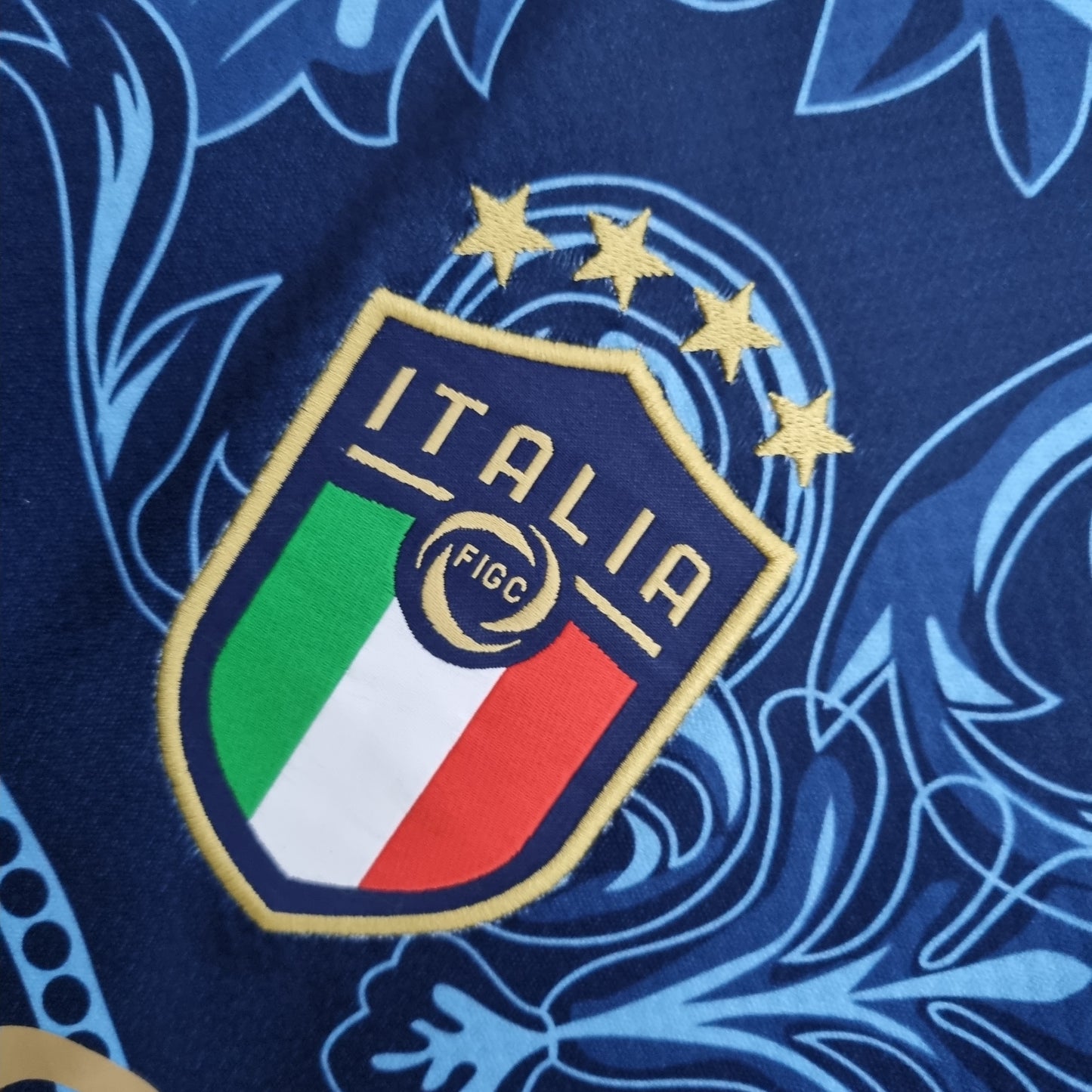 Camiseta Clásica Italia Versace Azul 2023