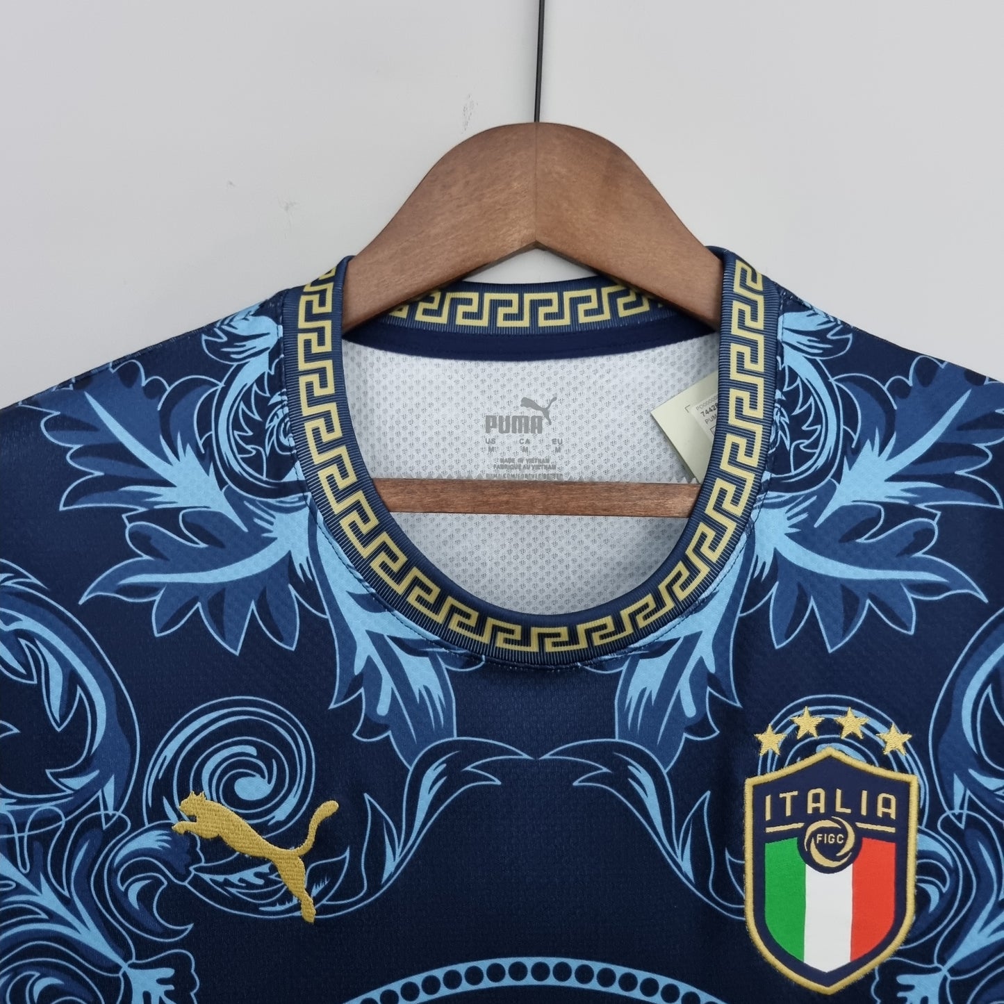 Camiseta Clásica Italia Versace Azul 2023