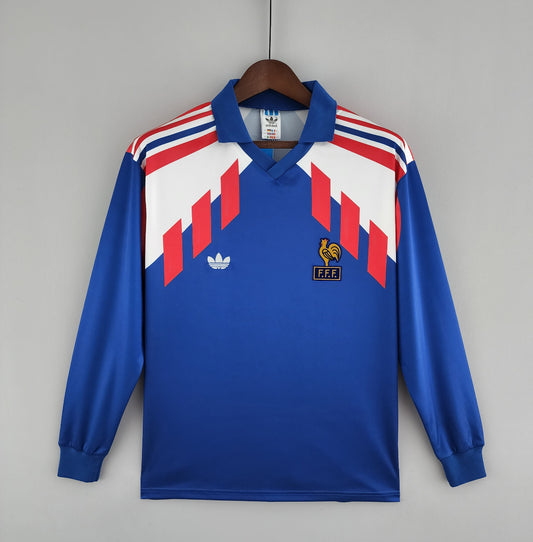 Camiseta Clásica Francia Manga Larga 1988